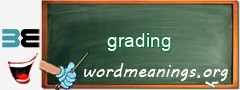 WordMeaning blackboard for grading